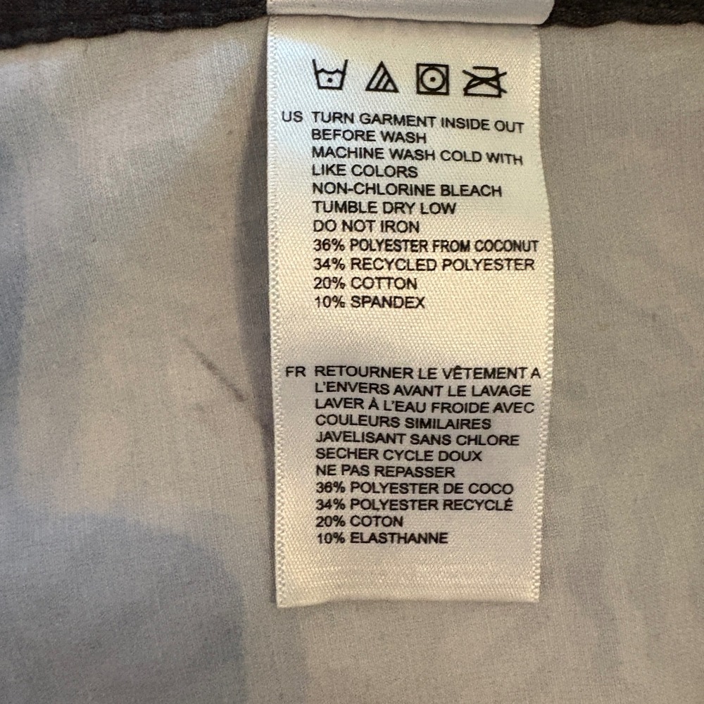 Vissla Board Shorts Mens 38 Gray Drawstring Upcycle Coconut Stretch Swim Trunks - Picture 4 of 9